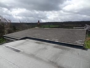 Interesting domestic job on shallow tiled roof