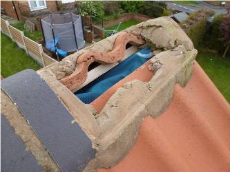 Damaged roof in Morley