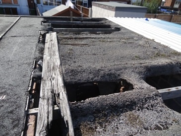 Potential damage caused by a leaking roof